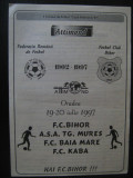 Program meci ( 19-20 iulie 1997)FC Bihor, ASA Tg.Mures, FC Kaba, FC Baia Mare