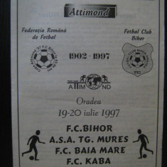 Program meci ( 19-20 iulie 1997)FC Bihor, ASA Tg.Mures, FC Kaba, FC Baia Mare