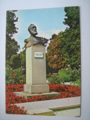 Carte postala / Timisoara, statuia lui Vicentiu Babes (anii 80) foto
