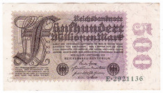 Germania bancnota 500.000.000 Mark Marci 1 septembrie 1923 foto