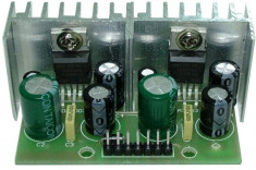 Amplificator audio, stereo, 2x5W, 4 ohmi cu TDA 2003 - 130131 foto