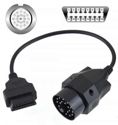 Cablu adaptor 20 Pin la 16 Pin OBD2 pentru BMW foto