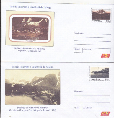 bnk fil Set 12 intreguri postale - Istoria ilustrata a vanatorii de balene foto