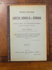 JUDETUL COVURLUI SI ROMANIA PENTRU DIVIZIA II , ANUL I SI II A SCOALELOR RURALE de IOAN I. PRALEA , EDITIA A III-A, Galati 1914 - 1915 foto