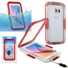 Insten - Waterproof Hard Snap Case Samsung Galaxy S6/ S6 Edge NOU GARANTIE 2ANI foto