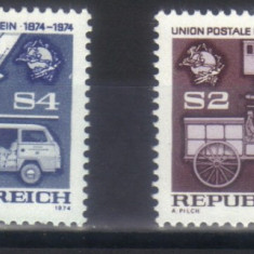 AUSTRIA 1974, Transporturi - UPU, serie neuzata, MNH