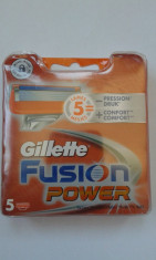 REZERVE GILLETTE FUSION POWER /5 BUC/ ORIGINALE 100% foto