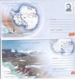 Bnk fil Lot 2 intreguri postale - 50 ani de la semnarea Tratatului Antarctic