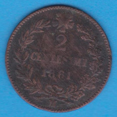 (M726) MONEDA ITALIA - 2 CENTESIMI 1861, LIT. M - VITTORIO EMANUELE II