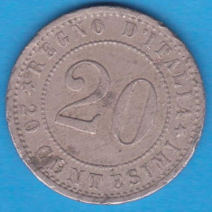 (M729) MONEDA ITALIA - 20 CENTESIMI 1895 - REGAT