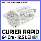BEC LED E27 - 98 SMD 5730 - ECHIVALENT 200W, 1950 LUMENI - ALB CALD, ALB RECE, &gt; 100, &gt; 10000, Becuri economice