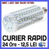 BEC LED E27 - 132 SMD 5730 - ECHIVALENT 230W, 2280 LUMENI - ALB CALD, ALB RECE, &gt; 100, &gt; 10000, Becuri economice, ZDM