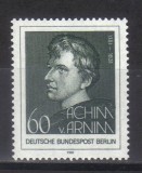 GERMANIA BERLIN 1981, Aniversari - Achim von Arnim, serie neuzata, MNH