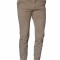 Pantaloni Casual tip Zara Man, Crem, de Bumbac, Slim, Conici, Toate Mas A86