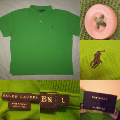 Tricou POLO by RALPH LAUREN L DAMA casual ultra seria - verde foto