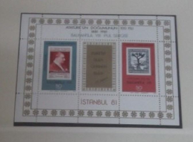TURCIA 1981 &ndash; EXPOZITIA BALKANFILA VIII, bloc nestampilat, K143