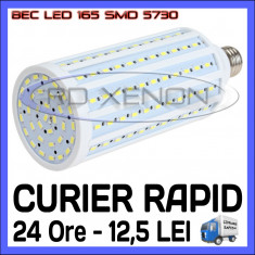 BEC LED E27 - 165 SMD 5730 - ECHIVALENT 300W, 2970 LUMENI - ALB CALD, ALB RECE