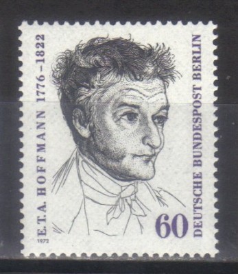 GERMANIA BERLIN 1972, Pictura - Aniversari - Theodor Fontane, serie neuzata, MNH foto