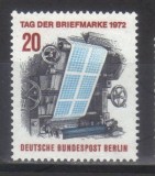 GERMANIA BERLIN 1972, Ziua Marcii Postale, serie neuzata, MNH