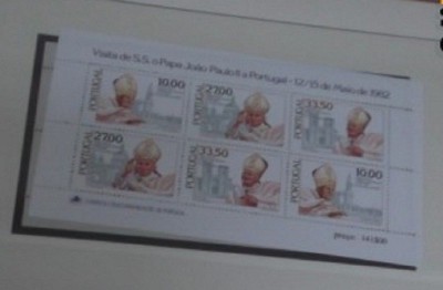 PORTUGALIA 1982 &amp;ndash; VIZITA PAPEI IOAN PAUL II, bloc nestampilat , K143 foto