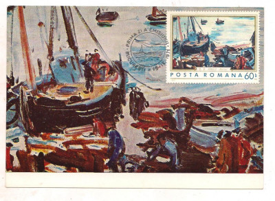 (No1) ilustrata maxima- MARINA 1971-M.W.Arnold-prima zi a emisiuni foto