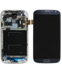 Display Samsung Galaxy S4 i9505 cu Touchscreen si Rama Original Albastru foto