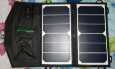 Incarcator solar pt telefoane, tablete etc 14 w, 2A foto