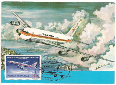 % ilustrata maxima -ZIUA AVIATIEI 1983 Boeing 707 foto