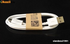 Cablu date incarcare alb MicroUSB Tableta Prestigio MultiPad 2 Pro Duo 8.0 3G foto