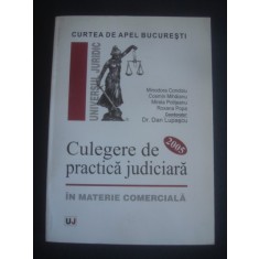 DAN LUPASCU - CULEGERE DE PRACTICA JUDICIARA IN MATERIE COMERCIALA 2005