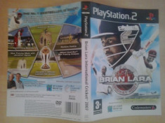 Coperta - Brian Lara - Cricket 2007 - Play Station PS2 ( GameLand ) foto