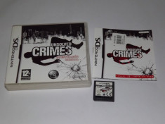 Joc consola Nintendo DS - Unsolved Crimes - complet carcasa si manual foto