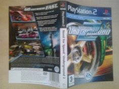 Coperta - Need for speed Underground 2 - NFS - Playstation PS2 ( GameLand ) foto