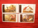 Serie - Pasari - Audubon 1986 Tanzania , 4 val.