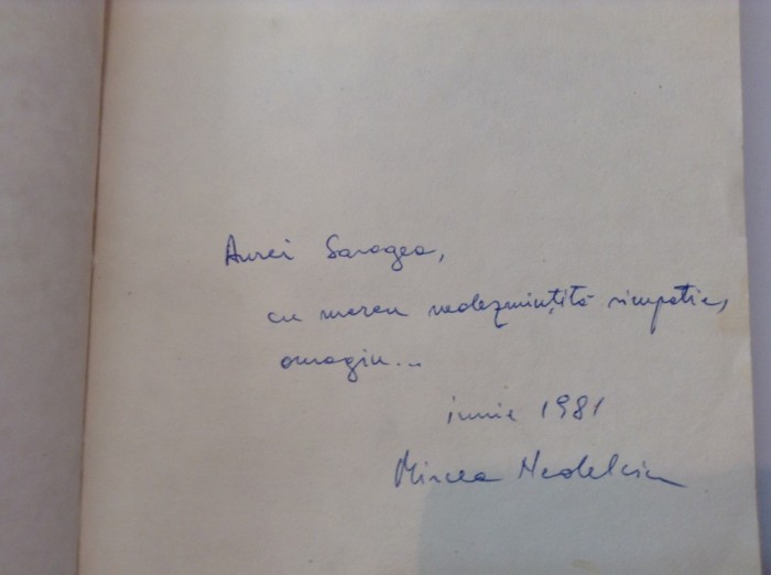 MIRCEA NEDELCIU EFECTUL DE ECOU CONTROLAT AUTOGRAF,RF2/4
