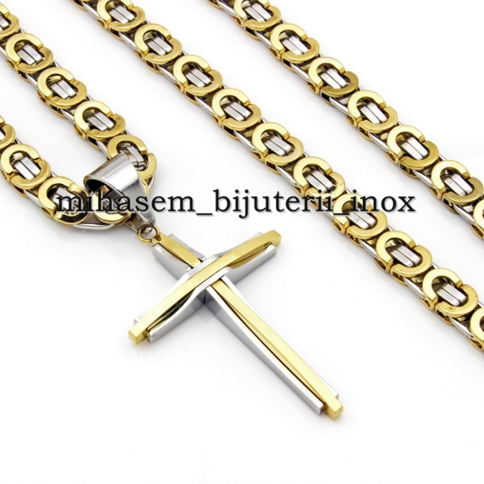 Lant + medalion INOX placat=70 ron Lant + medalion INOX placat=70 ron