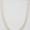 Colier perle, incuietoare aur 18k, 750