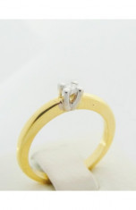 T - Inel aur 18k, 750, diamant de cca. 0.10 ct, 3.79 grame foto