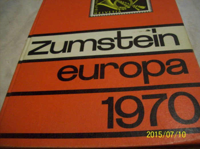 catalog de timbre- zumstein- 1970