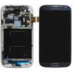 Display Samsung Galaxy S4 i9505 cu Touchscreen si Rama Original Albastru foto