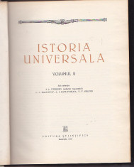 COLECTIV DE AUTORI - ISTORIA UNIVERSALA VOL II foto