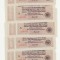 6 BANCNOTE GERMANIA-SERII CONSECUTIVE-DEUTSCHE REICHSBAHN-100.000.000 MARK 1923