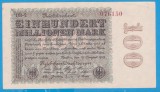 (17) BANCNOTA GERMANIA - 100 MILLIONEN MARK 22.08.1923 - FILIGRAN SMALL CIRCLE