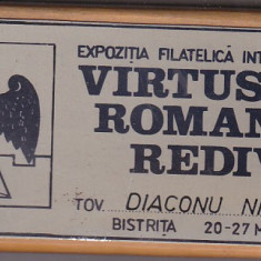 bnk fil Expozitia filatelica interjudeteana Virtus romana rediviva Bistrita 1984