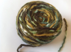Fir de tricotat sau crosetat , lana acril , degrade verde superb -100g foto