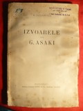 D.Caracostea - Izvoarele lui G.Asaki Prima Ed. 1928 Ed.Socec