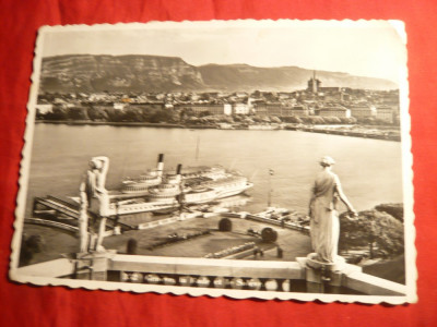 Ilustrata Geneva cu stamp. Salonul International Automobil 1948 Geneva foto