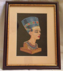 Goblen cusut Nefertiti foto