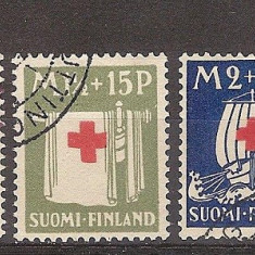 Finlanda, 1930, Crucea Rosie, seria stampilata