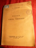 C.Parlea - Poezia lui Virgil Treboniu - Ed. Adonis 1944